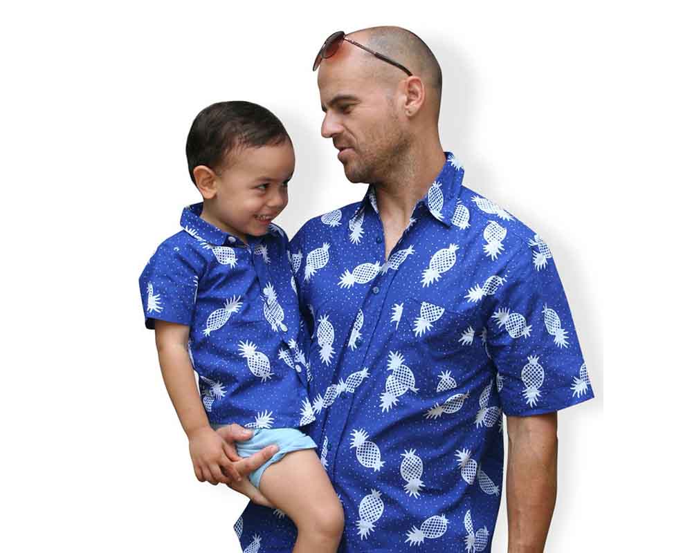 matching shirts father son
