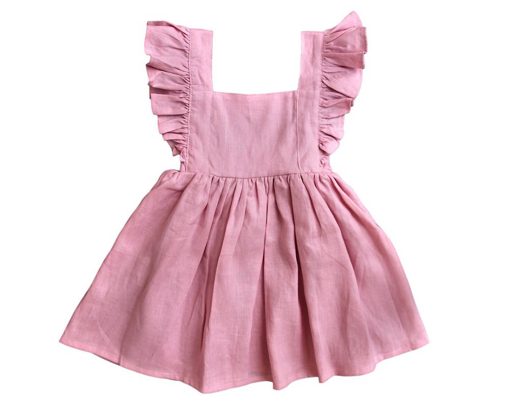 baby girl linen dress