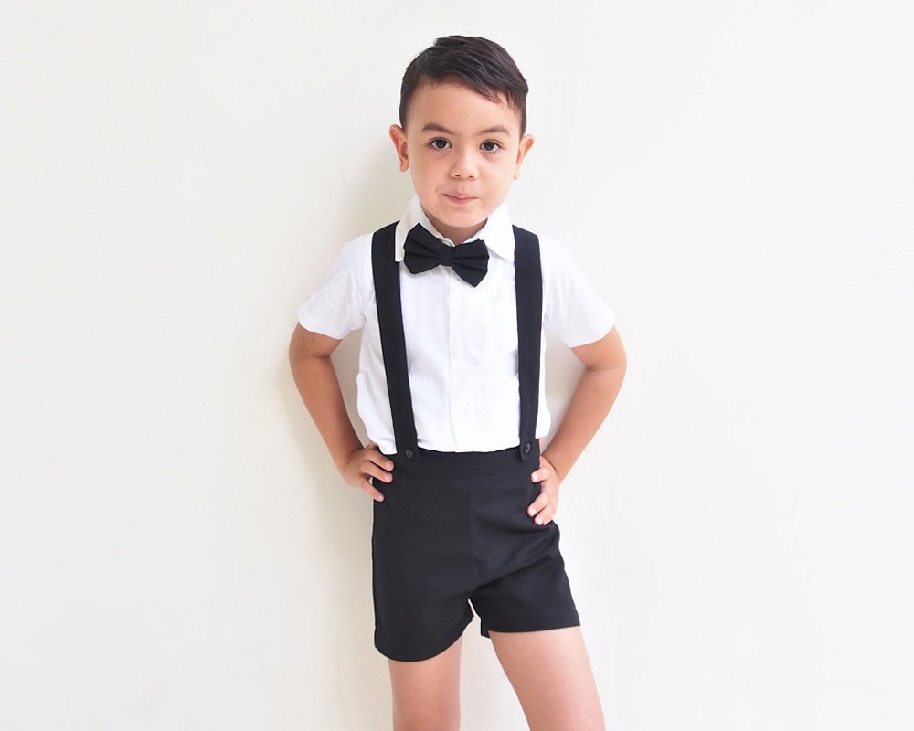 pants with suspenders baby boy